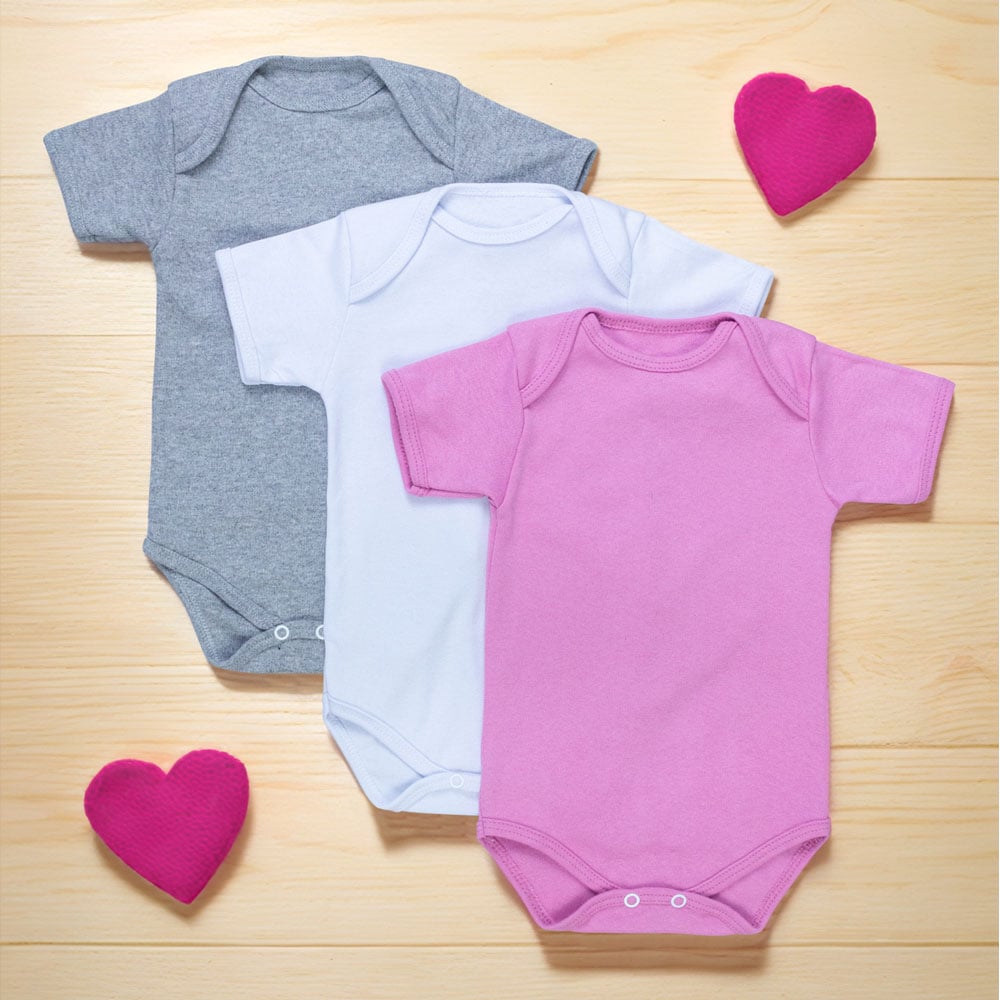 Kit Body Para Bebê Menina 3 Peças Básico ...
